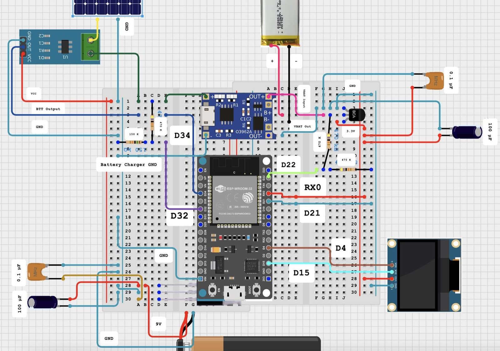 ESP32 wiring