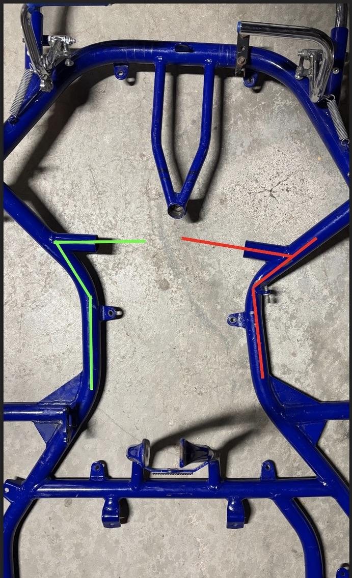 Bent chassis as received