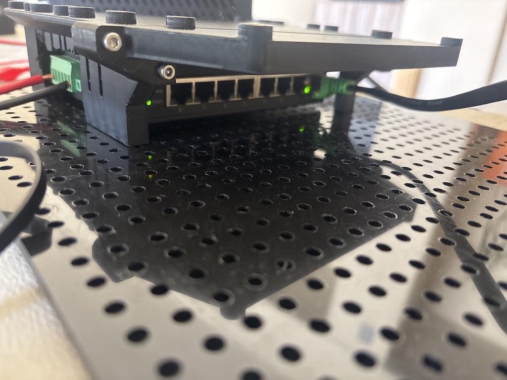 Laser-cut Delrin mounting plate