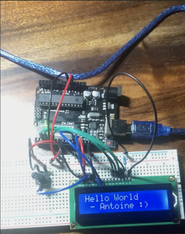 LCD hello world