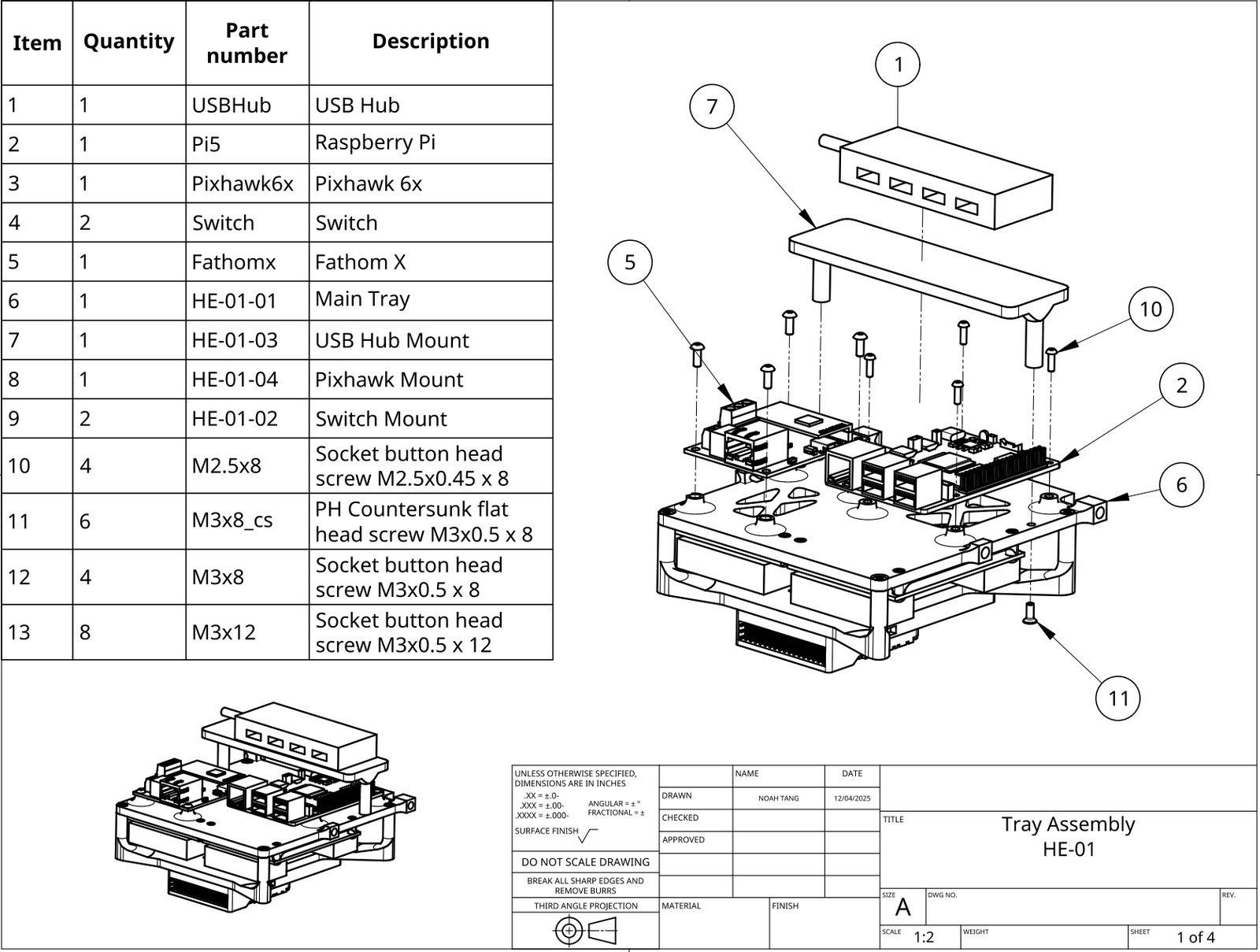 Tray assembly